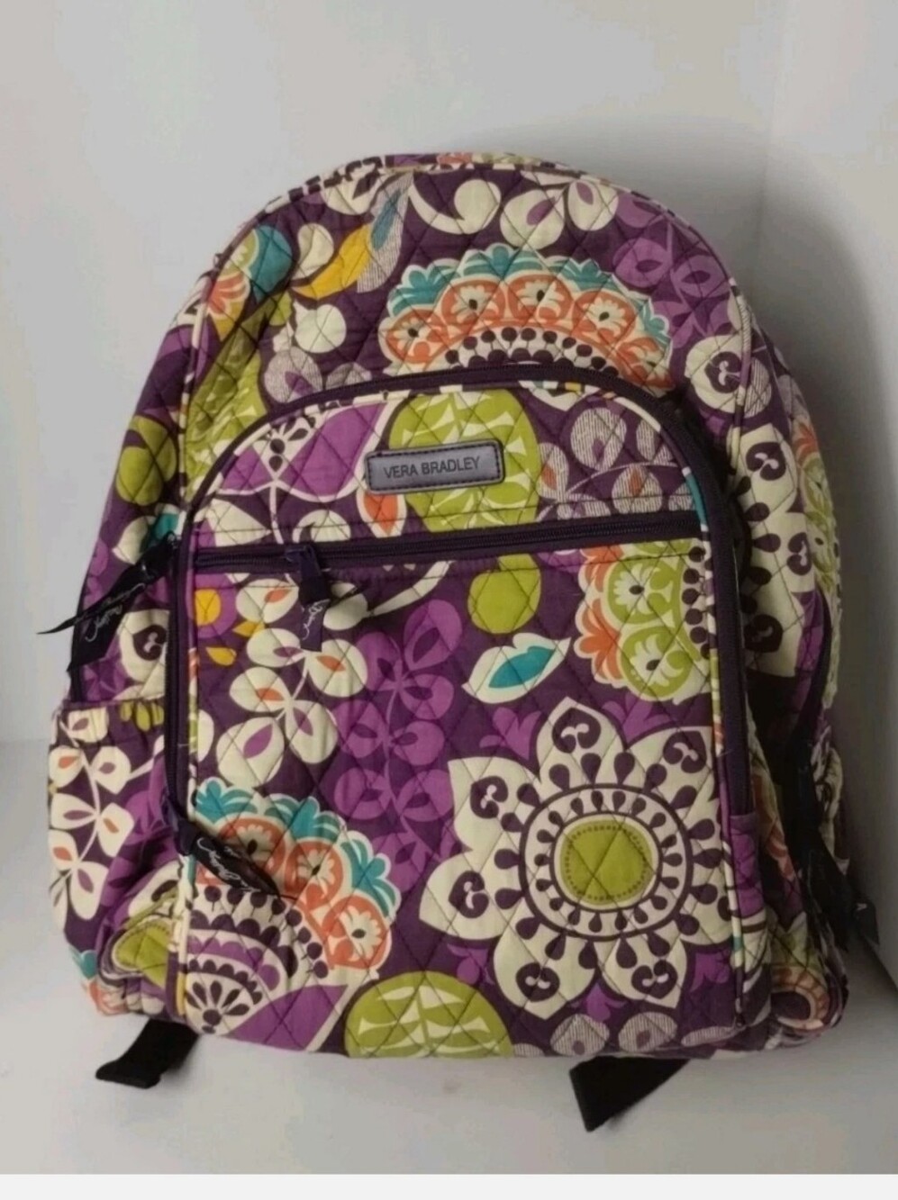 VERA BRADLEY Plum Crazy Large Campus Backpack